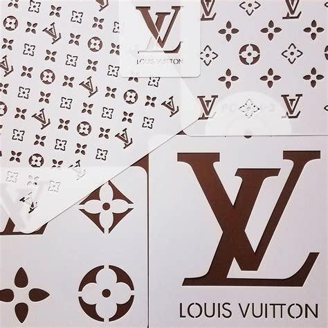 louis vuitton stencil for cakes and all purposes|lv stencil download.